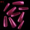 Bolsa de Alta Calidad de 500 Piezas Uñas de Ballet Transparentes/Puras de Colores/Coloreadas Largas Coffin Uñas Portátiles Uñas Postizas Manicura