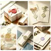 Sello de cera transfronterizo con cabeza de cobre con patrones de luna, rosa y mariposa, cabeza de sello universal, accesorio de decoración para invitaciones de boda