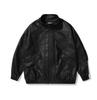 Yidao vintage 2023 Outono Novo padrão de lichia tecido gola casaco de couro masculino solto para todos os jogos casual casaco de couro PU