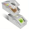 Caja de Almacenamiento para Gorras, Caja de Almacenamiento a Prueba de Polvo para Gorras de Béisbol, Dos Cajas de Almacenamiento de Tela Plegables con Ventanas y Cremalleras