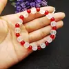 Pulsera de cristal esmerilado que no se decolora pulsera artificial de alta imitación regalos para actividades pulsera étnica venta al por mayor fabricantes
