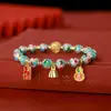 Pulsera de cloisonné gris fragante de Pekín, pulsera de esmalte cloisonné, pulsera bulliciosa de esmalte de color para pareja, novias, flores, regalo para hombres y mujeres