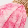Pelo de coelho tie-dye quente pequena estrela de cinco pontas coelho estrelado pelúcia têxtil para casa roupa travesseiro almofada tecido para palmilha