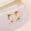 No es necesario quitarse los pendientes al ducharse, tachuelas para el cartílago de titanio, pendientes de gota de aceite, accesorios de diseño para el día a día, joyería de oído de moda al por mayor