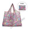 Bolsa de Compras Plegable para Supermercado Tela Floral Portátil Poliéster Bolsa de Almacenamiento Portátil Gran Capacidad Rectangular Engrosada Venta al por Mayor