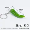 Llavero de pimiento rojo verde amarillo artificial creativo para bolsa de comida pimiento dulce ajo colgante tazón completo comida y juego al por mayor