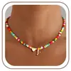Amazon Transfronteiriço Europeu e Americano Novo Colar de 26 Letras Ccb Colorido com Contas Moda Versátil Corrente para Clavícula Joias Femininas