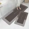Set Combinado de Alfombrilla para Piso de Baño y Cocina Absorbente de Agua de Lodo Diatómico Secado Rápido Antideslizante Suave