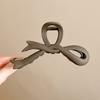 Otoño e Invierno Nuevo Clip de Agarre de Felpa para Mujer Cabeza de Tiburón de Alta Gama Horquilla Grande Horquilla para el Cabello Horquilla para el Cabello Tocado