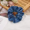 Goma para el pelo de encaje floral estilo coreano para mujer, Goma de pelo floral estilo pastoral, Cuerda para moño grande, Accesorio para el pelo de alta gama