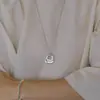 Colar Longo Trançado com Pingente de Bolsa de Fecho Nova Textura de Verão Simples Versátil Casual Design de Nicho para Mulheres