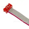Terminal de Cabo de Passo 2,54mm Fio 215570 Cabeça de Crimpage Vermelho Dip Cinza Cabo 6P Venda Direta da Fábrica