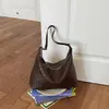 Bolso Retro de un Hombro para Mujer 2026 Nuevo Estilo Bolso de Hombro Tejido de Moda Bolso Tote de Mano de Gran Capacidad Simple Elegante