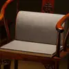 Cojín para Respaldo de Silla de Palosanto Estilo Chino, Cojín Integrado de Asiento y Respaldo para Silla de Té, Sillón, Cojín de Soporte Lumbar, Soporte Engrosado para Cintura