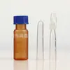 Botellas de Inyección de Plástico al por Mayor, Botellas Transparentes Marrones con Tapas, Botellas Dispensadoras de Laboratorio, Botellas de Inyección de Tapa de Rosca Multiespecificación con Graduaciones