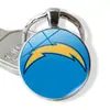 Venda Quente Transfronteiriça NFL Time Pedra Preciosa 32 Logos de Equipe de Futebol Americano NFL Pingente Anel em Relevo Pingente de Chaveiro