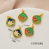 Estilo antigo areia ouro estilo chinês seguro e rico boa sorte saúde pingente pulseira colar artesanal acessórios diy