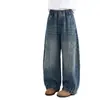 Jeans para niñas, nuevo estilo otoño 2026, pantalones curvos holgados elegantes para niños, ropa de otoño para niñas mayores, pantalones largos