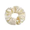 Diadema de Tela de Satén Nueva Transfronteriza Flor de Tela de Color Sólido Cuerda para Cola de Caballo Banda Elástica Accesorios para el Cabello Fabricante Mayorista