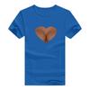 2025 AliExpress wish ebay comercio exterior estación independiente camiseta de manga corta estampada con forma de corazón para mujer