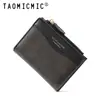 Nueva cartera coreana Yueqiankai con múltiples ranuras para tarjetas y cremallera, 80% de descuento, acabado mate y diseño de retazos, alto atractivo estético para niñas