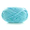 Bola de Nieve Chico Lindo Hecho a Mano DIY Tejido Chenilla Lana Gruesa Bufanda Tejida para Bebé Muñeca con Gancho Bolsa Hilo de Hielo