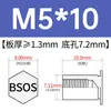 Tornillo remachable de acero inoxidable BSOS-M3/3.5M3/M3.5/M4/M5/M6-4 ~ 32 en stock venta directa