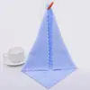 Toalla Cuadrada de Microfibra Coralina con Borde Gofrado para Venta al por Mayor, Trapo Absorbente, Toalla de Regalo, Varios Tamaños Disponibles para Usar