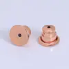 Tapones para los oídos tipo bala Anticaída, Antideslizantes, Hebilla de Fijación Antipinchazos, Taponcitos y Aretes con Recubrimiento de Oro de 18 quilates que No se Caerán después de Ser Tirados hacia Atrás