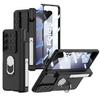 Aplicable Transfronterizo Samsung ZFold5 Estuche para Bolígrafo Plegable Estuche para Teléfono Móvil Soporte Armadura Ventana Deslizante Lente Absorción Magnética Cobertura Total Estuche de Cuero