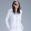 Nuevo Traje de Yoga para Mujer Sudadera con Cremallera Cárdigan de Terciopelo Plus Traje Deportivo Casual Ajustado Ropa de Fitness para Exteriores