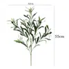 Ramas de olivo artificiales con frutos, utilizadas para paisajismo y decoración; hojas de olivo artificiales para colgar en la pared; vegetación artificial y hojas; flores artificiales