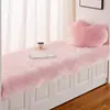 Alfombra para ventana abuhardillada de dormitorio, balcón, imitación lana color lila claro, alfombra de felpa, alfombrilla de tatami engrosada, lavable a máquina, otros