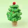 Adorno de Árbol de Navidad de Lana Tejido a Crochet Hecho a Mano de la Fábrica de Origen, Regalo Creativo, Nuevo Modelo Transfronterizo