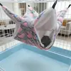 Hamaca transfronteriza para hámster, hamaca suspendida de doble capa para petauros del azúcar y chinchillas, saco de dormir cálido para ardillas, hamaca para mascotas pequeñas