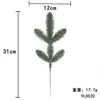Agujas de Pino y Ramas de Pino Simuladas para Decoración de Atmósfera Navideña, Ramas de Pino Artificiales, Accesorios para Árbol de Navidad, Decoraciones de Plantas Verdes