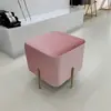 Banco de zapatos de entrada de red roja creativa nórdica, sofá de puerta, zapatero de vestidor, taburete pequeño al final de la cama del hogar