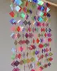 Cadena de Lentejuelas de Plástico de Color Mixto Cortina para Puerta de Casa Decoración de Stand de Exposición de Bodas Disfraz de Festival de Jardín de Infancia Centro Comercial Dormitorio