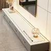 Alfombrilla para Mesa de Gabinete de TV Estilo Crema Modelo Nuevo 2026 Lujo Ligero Gama Alta Protección para Encimera de Mesa Auxiliar de Comedor Alfombrilla Anti-Suciedad para Entrada
