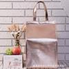 En Stock 6/8/10/12/14 Pastel Barbie Bolsa Térmica Dorada y Plateada Bolsa Tote para Helado con Compartimento Elevado para Bolsa de Hielo