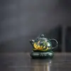 Tetera, Quemador de Incienso, Tetera con Asa, Tetera Xishi, Mascota de Té de Resina Linda, Soporte para Incienso, Aroma Duradero para Dormitorio del Hogar, Aromaterapia