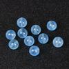 Cuentas sueltas de aguamarina de hielo natural 7a, transparentes, color azul hielo, para pulseras de cristal azul, accesorios, multitesoro, hechas a mano.