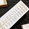 Puntas de Uñas Artísticas Simples Transparentes Estilo Ojo de Gato Anchas Tiras Pre-hechas 30 Piezas Por Tamaño Uñas Portátiles Fábrica Directa Personalización