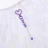 Nuevo llavero con forma de corazón, accesorio creativo hecho a mano con cuentas para bolsa y equipaje, en stock para venta al por mayor