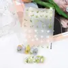 Directo de fábrica arte de uñas de rosa lirio del valle japonés pegatinas de arte de uñas tridimensionales pegatinas de uñas impermeables calcomanías decorativas joyas