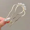 Moldeador de moño para el cabello, Artefacto Fijo de Cabeza Redonda, Peine Perezoso para el Cabello de Mujer, Peine de Inserción de Cuatro Dientes, Herramienta en Forma de U, Accesorio para el Cabello, Pasador