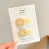 Pinzas para el pelo con forma de flor dulce de color gelatina para niñas, pinzas para el pelo que no dañan, accesorios para el pelo lindos de dibujos animados para niños, pinzas para el flequillo