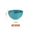 Nuevo Juego de Vajilla Estilo Japonés de Paja de Trigo para el Hogar Tazón Redondo para Sopa Tazón para Arroz de Dormitorio Estudiantil Tazón para Fideos de Trigo