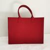 Bolsa de fieltro estampada de color sólido, Bolso tote de fieltro, Bolsa para tutorías de estudiantes, Bolsa de compras, Bolso tote, Personalización de bolsa de fieltro
