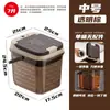 Cubo de té pequeño para el hogar Cubo de té transparente Cubo para posos de té Cubo para agua residual de mesa de té Cubo de drenaje para bandeja de té Cubo de separación seco y húmedo